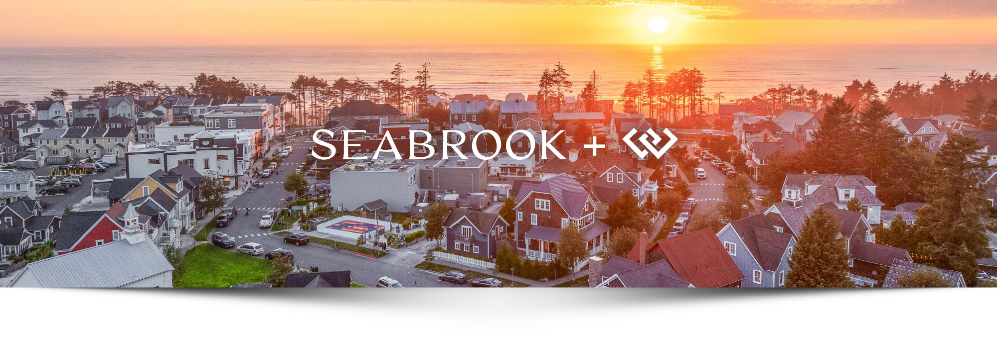 Seabrook logo on a city scene